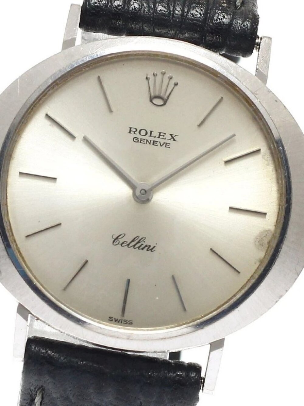 ROLEX Cellini 3758 K18WG Cal.1600 Silver Dial Hand Winding Men's Watch_956900